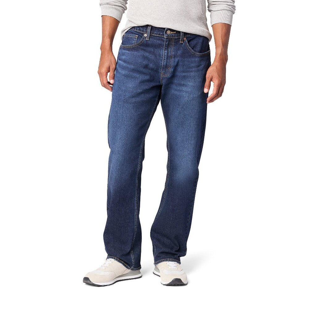 Levi Strauss Signature Gold Relaxed Straight Blue Denim Jeans 42x32